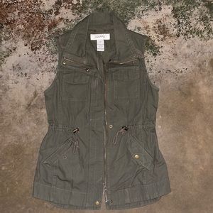 Olive Green Vest
